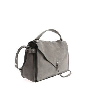 Rebecca minkoff darren messenger bag grey suede